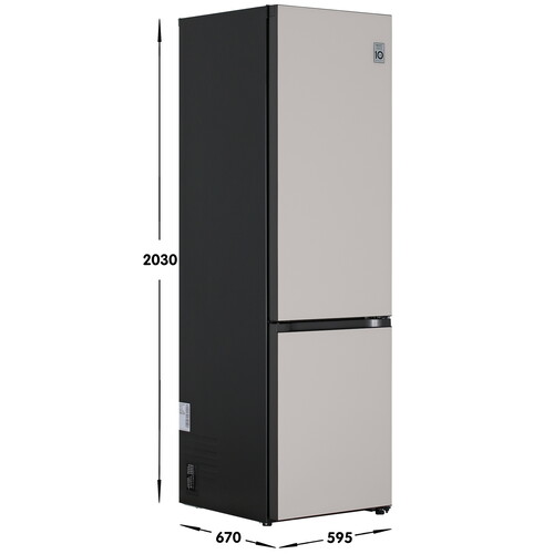 Купить Холодильник с морозильником   LG GC-B509QG9M бежевый  5451484. Характеристики, отзывы и цены в Донецке