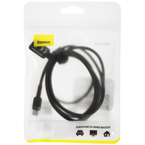 Купить Кабель круглый Baseus USB Type-C - USB Type-C черный 1 м  5482551. Характеристики, отзывы и цены в Донецке