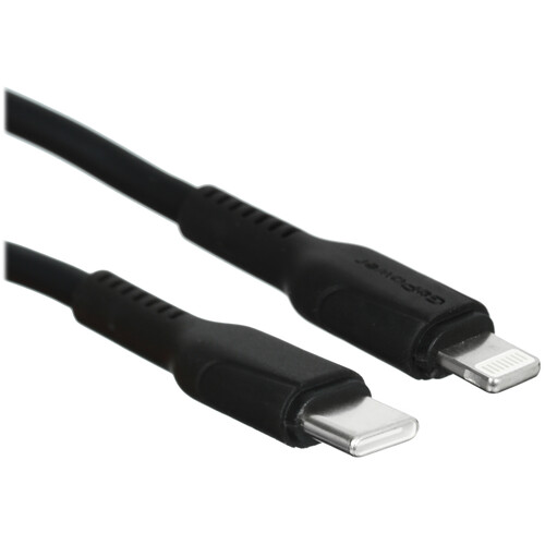 Купить Кабель круглый GoPower Lightning 8-pin - USB Type-C черный 1 м  5639367. Характеристики, отзывы и цены в Донецке