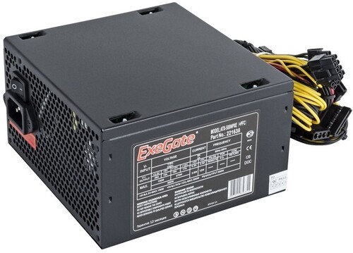 Купить Блок питания ExeGate 500NPXE [EX221638RUS-PC] черный  8187902. Характеристики, отзывы и цены в Донецке