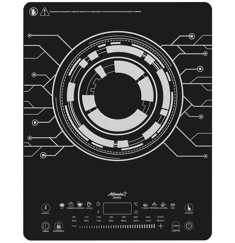 Купить Плита компактная электрическая Atlanta ATH-1760 черный  9032117. Характеристики, отзывы и цены в Донецке