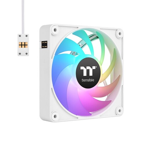 Купить Комплект вентиляторов Thermaltake CT120 EX ARGB Sync White [CL-F190-PL12SW-A]  5462159. Характеристики, отзывы и цены в Донецке