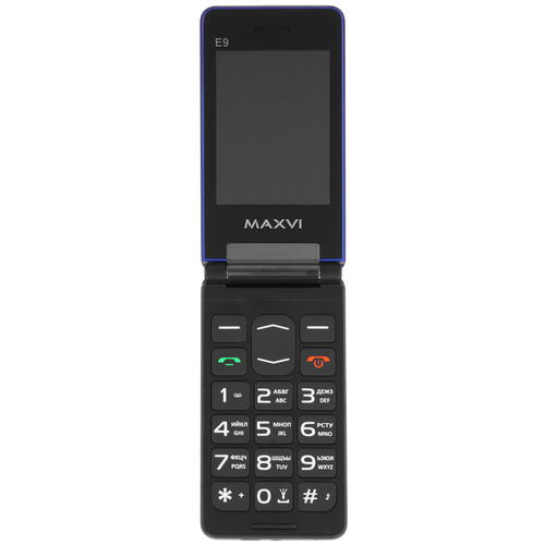 Купить Сотовый телефон Maxvi E9 синий/черный  9064648. Характеристики, отзывы и цены в Донецке