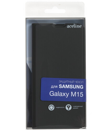 Купить Чехол-книжка  Aceline Kors для Samsung Galaxy M15 черный  9201924. Характеристики, отзывы и цены в Донецке