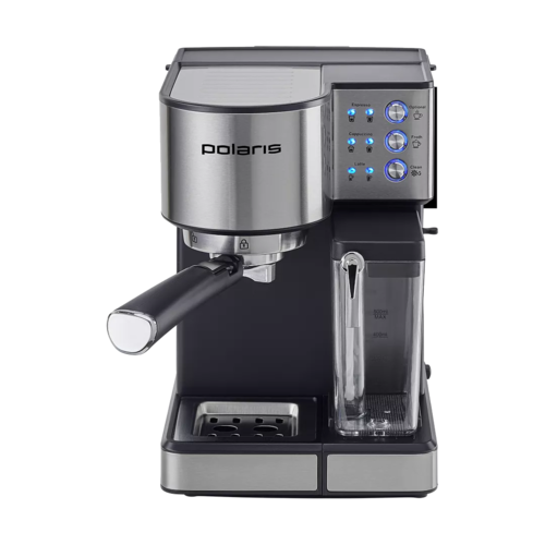 Купить Кофеварка рожковая Polaris PCM 1536E Adore Cappuccino серый  5456379. Характеристики, отзывы и цены в Донецке