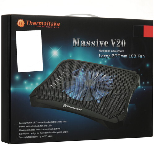 Купить Охлаждающая подставка Thermaltake Massive V20 черный  5624067. Характеристики, отзывы и цены в Донецке