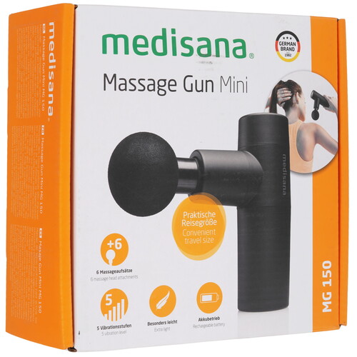 Купить Массажный пистолет Medisana MG 150 черный  9159570. Характеристики, отзывы и цены в Донецке
