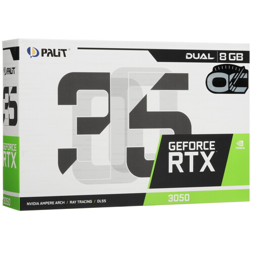 Купить Видеокарта Palit GeForce RTX 3050 Dual OC V1  5485238. Характеристики, отзывы и цены в Донецке