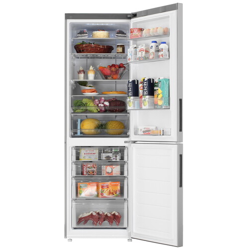 Купить Холодильник с морозильником   HAIER C2F636CXMVU1 серебристый  9277579. Характеристики, отзывы и цены в Донецке