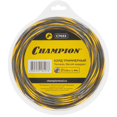 Купить Леска для триммеров Champion Tornado C7053  5099811. Характеристики, отзывы и цены в Донецке
