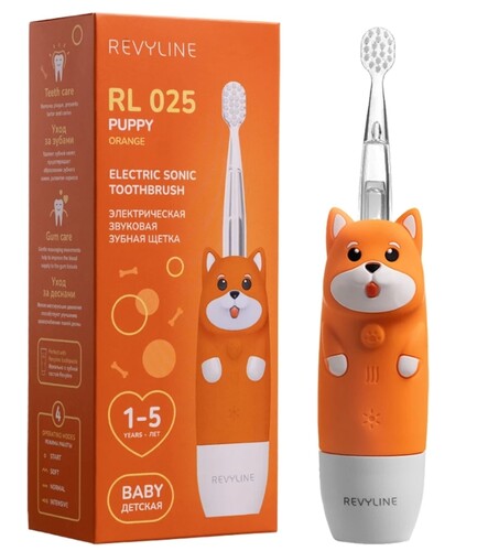 Купить Электрическая зубная щетка Revyline RL 025 оранжевый  9312780. Характеристики, отзывы и цены в Донецке