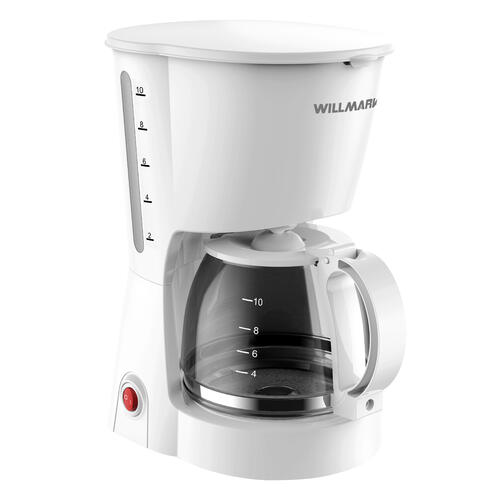 Купить Кофеварка капельная WILLMARK WCM-1350D белый  5359510. Характеристики, отзывы и цены в Донецке