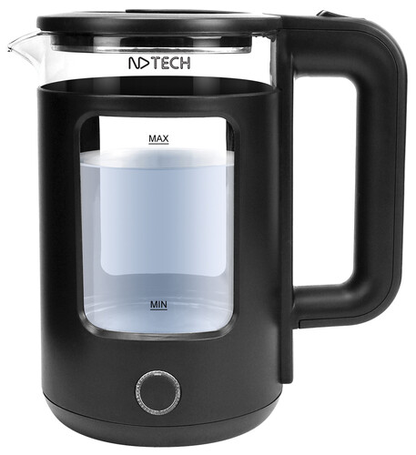 Купить Электрочайник NDTech EK082 черный  9300775. Характеристики, отзывы и цены в Донецке