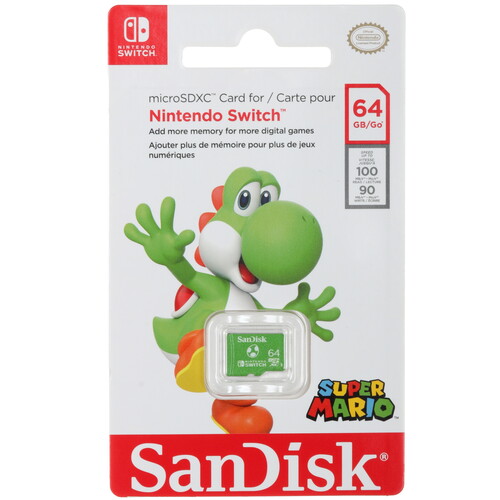 Купить Карта памяти SanDisk Nintendo Switch microSDXC 64 ГБ  5602707. Характеристики, отзывы и цены в Донецке