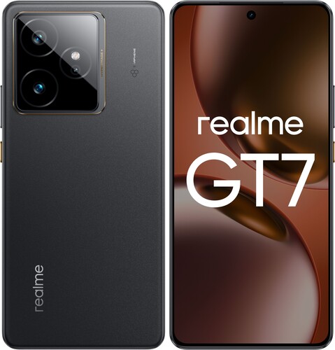 Купить 6.78" Смартфон realme GT 7 256 ГБ черный  5629950. Характеристики, отзывы и цены в Донецке