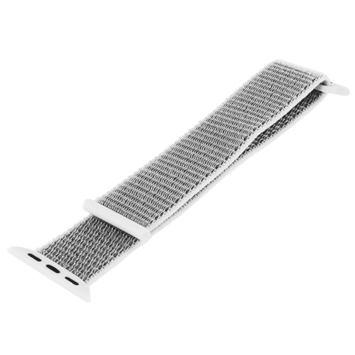 Купить Ремешок Lyambda для Apple Watch 38/ 40/ 41mm серый/белый  4763666. Характеристики, отзывы и цены в Донецке