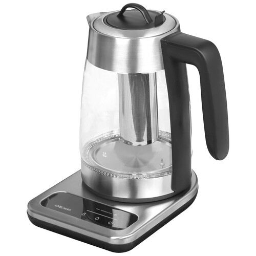 Купить Электрочайник DEXP DK-1805DT серебристый  9210622. Характеристики, отзывы и цены в Донецке