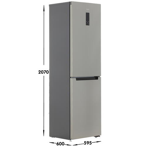 Купить Холодильник с морозильником   Бирюса I980NF серебристый  9066258. Характеристики, отзывы и цены в Донецке