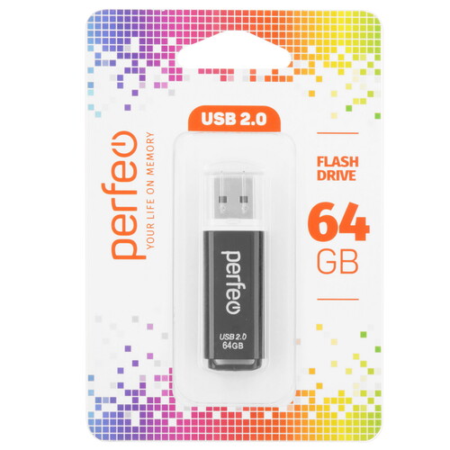Купить Память USB Flash 64 ГБ Perfeo C13 [PF-C13B064]  9209111. Характеристики, отзывы и цены в Донецке