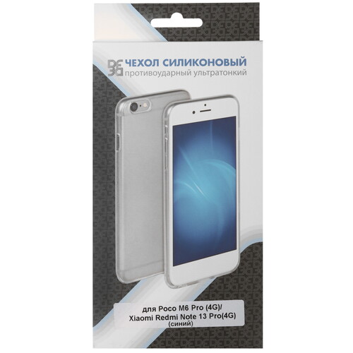 Купить Накладка  DF Case для POCO M6 Pro/ Xiaomi Redmi Note 13 Pro синий  5472259. Характеристики, отзывы и цены в Донецке