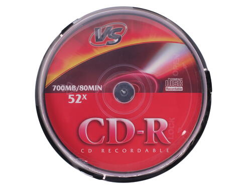 Купить CD-диск VS CD-R, 0.7 ГБ, Cake Box, 52x, 10 шт  0118237. Характеристики, отзывы и цены в Донецке