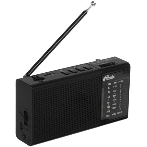 Купить Радиоприемник Ritmix RPR-155 черный  4806922. Характеристики, отзывы и цены в Донецке