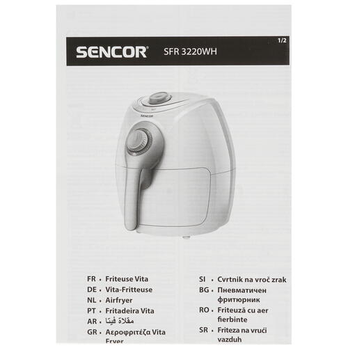 Купить Аэрогриль Sencor SFR 3220WH белый  8185262. Характеристики, отзывы и цены в Донецке