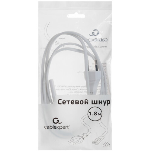 Купить Кабель питания Cablexpert IEC C7 - CEE 7/16  5614823. Характеристики, отзывы и цены в Донецке