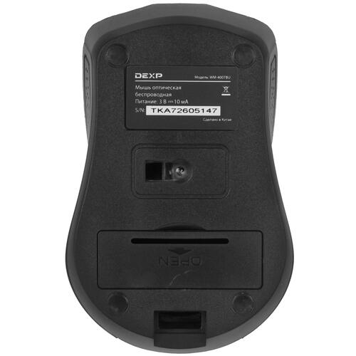 Купить Мышь беспроводная DEXP WM-4007BU  черный  1127328. Характеристики, отзывы и цены в Донецке
