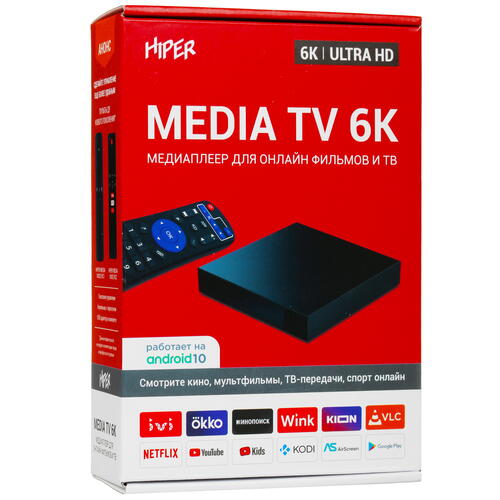 Купить Медиаплеер HIPER MEDIA TV 6K  5352577. Характеристики, отзывы и цены в Донецке