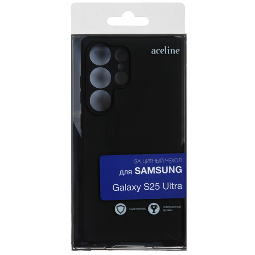 Купить Накладка  Aceline Fresh для Samsung Galaxy S25 Ultra черный  9195310. Характеристики, отзывы и цены в Донецке