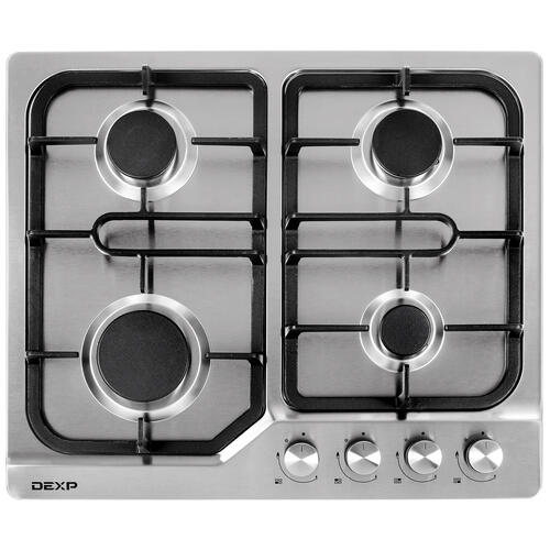Купить Газовая варочная поверхность DEXP 12M4GT SS  4714670. Характеристики, отзывы и цены в Донецке