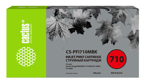 Купить Картридж Cactus CS-PFI710MBK черный матовый  9914091. Характеристики, отзывы и цены в Донецке