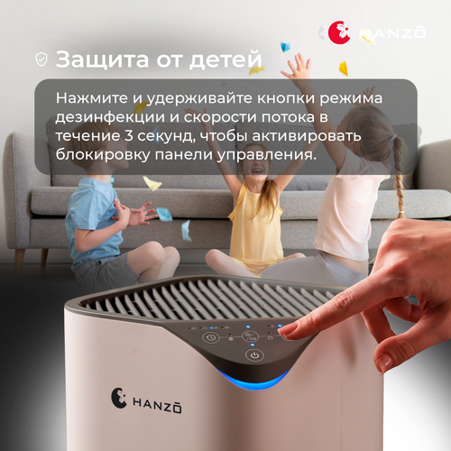 Купить Очиститель воздуха Hanzo PN-5 белый  9358658. Характеристики, отзывы и цены в Донецке