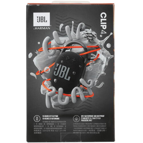 Купить Портативная колонка JBL CLIP 4, черный  4772786. Характеристики, отзывы и цены в Донецке