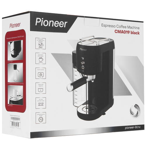 Купить Кофеварка рожковая Pioneer CMA019 black черный  9062891. Характеристики, отзывы и цены в Донецке
