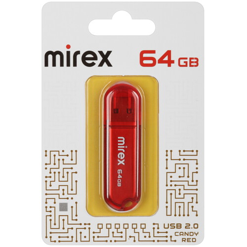 Купить Память USB Flash 64 ГБ Mirex CANDY [13600-FMUCAR64]  5476340. Характеристики, отзывы и цены в Донецке