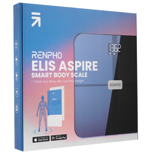 Купить Весы Renpho Elis Aspire WiFi Body Scale ES-WBE28 черный  9163266. Характеристики, отзывы и цены в Донецке