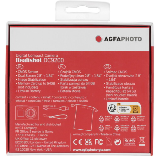 Купить Компактный фотоаппарат AgfaPhoto DC9200 серебристый  5621578. Характеристики, отзывы и цены в Донецке