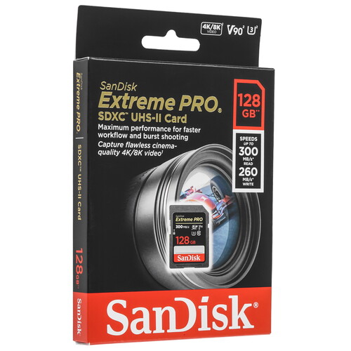 Купить Карта памяти SanDisk Extreme Pro SDXC 128 ГБ [SDSDXDK-128G-GN4IN]  5470868. Характеристики, отзывы и цены в Донецке