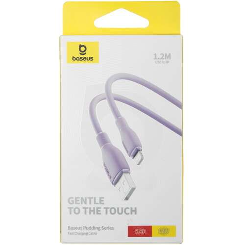 Купить Кабель круглый Baseus Lightning 8-pin - USB 2.0 Type-A фиолетовый 1.2 м  5495762. Характеристики, отзывы и цены в Донецке
