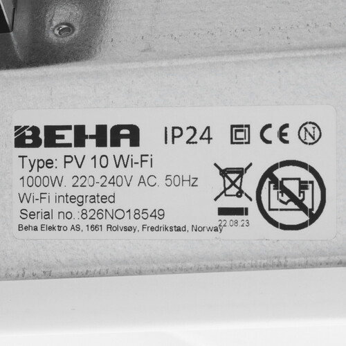 Купить Конвектор BEHA PV 10 Wi-Fi  9181851. Характеристики, отзывы и цены в Донецке