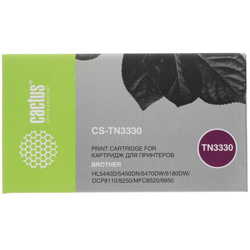 Купить Картридж лазерный Cactus CS-TN3330 черный, с чипом  7974128. Характеристики, отзывы и цены в Донецке