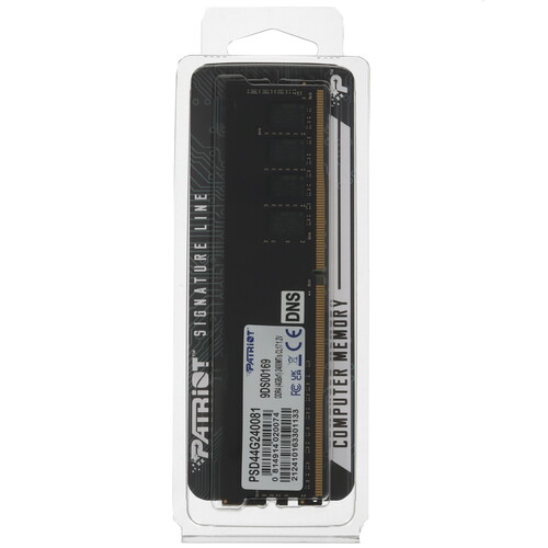 Купить Оперативная память Patriot Signature [PSD44G240081] 4 ГБ  5607247. Характеристики, отзывы и цены в Донецке
