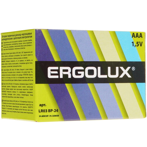 Купить Батарейка Ergolux Alkaline AAA (LR03/FR03)  9105757. Характеристики, отзывы и цены в Донецке