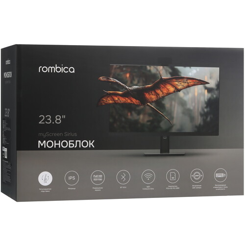Купить 23.8" Моноблок Rombica myScreen Sirius  5482562. Характеристики, отзывы и цены в Донецке