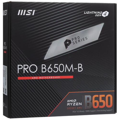 Купить Материнская плата MSI PRO B650M-B  5449187. Характеристики, отзывы и цены в Донецке
