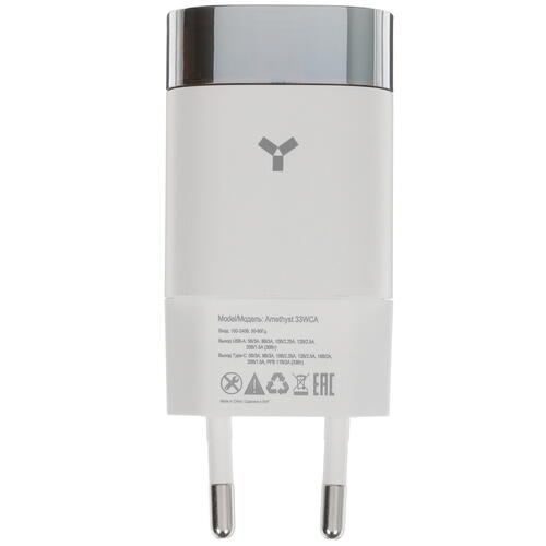 Купить Сетевое зарядное устройство Accesstyle Amethyst 33WCA белый  5074218. Характеристики, отзывы и цены в Донецке