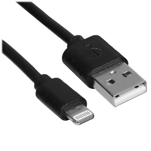 Купить Кабель круглый Aceline Lightning 8-pin - USB 2.0 Type-A черный 2 м  9086520. Характеристики, отзывы и цены в Донецке