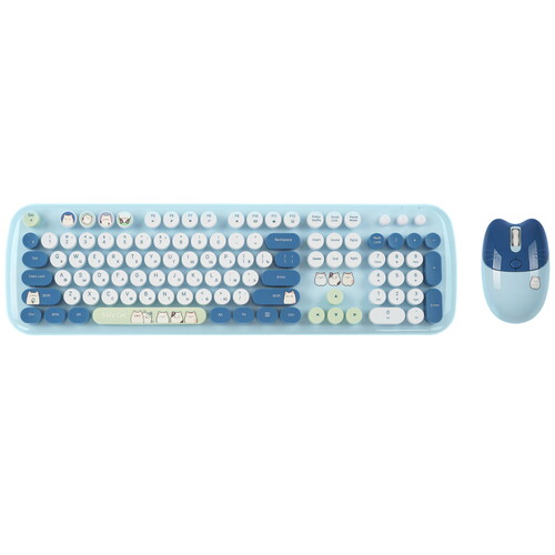 Купить Клавиатура+мышь беспроводная   MOFii SMK-648M3AG синий  9241040. Характеристики, отзывы и цены в Донецке